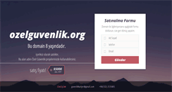 Desktop Screenshot of ozelguvenlik.org