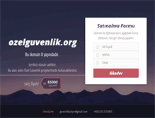 Tablet Screenshot of ozelguvenlik.org